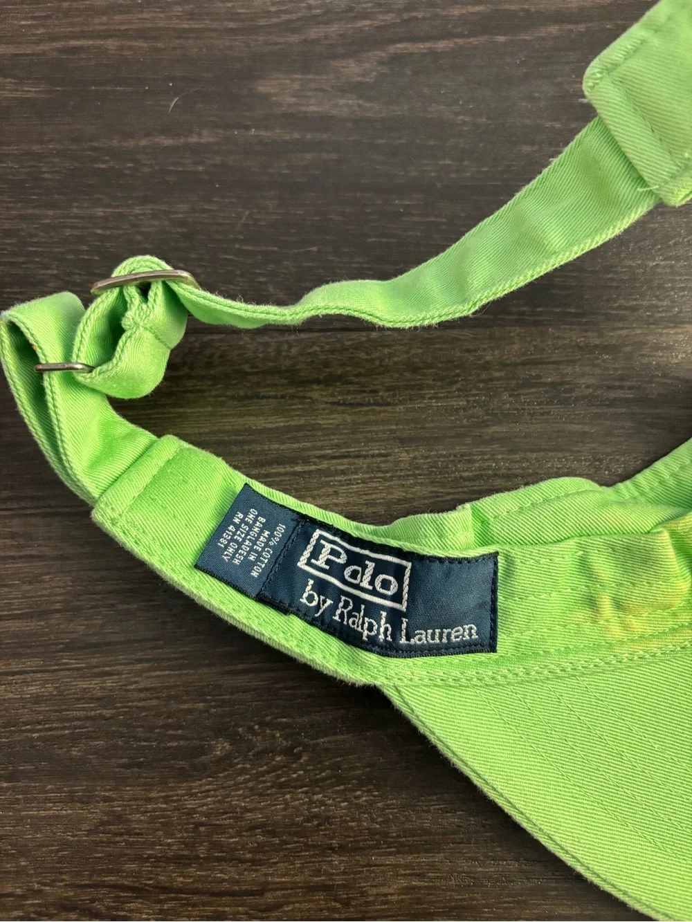 Polo Ralph Lauren Adjustable Chino Twill Sport Visor Hat Oasis Green